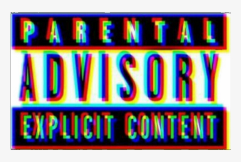 Glitch Tumblr Tumbler Tumblrsticker Parental Advisory - Parental Advisory Explicit Content Glitch, transparent png