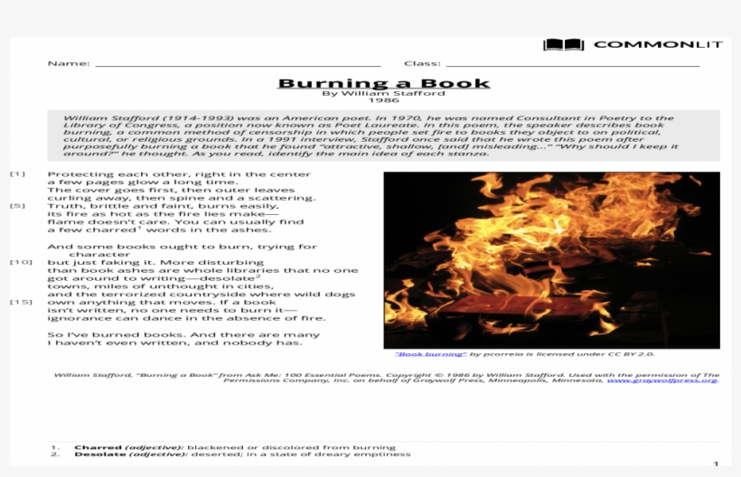 Burning A A Book - Flame, transparent png