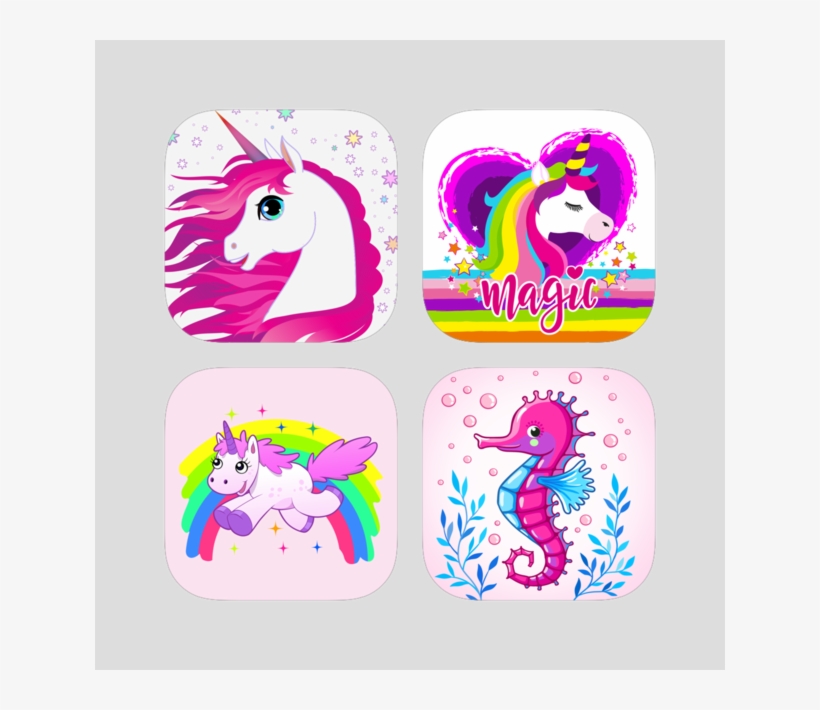 Trending Animated Unicorn With Seahorse On The App - Coque Pour Iphone 6/6s - Licorne Arc, transparent png