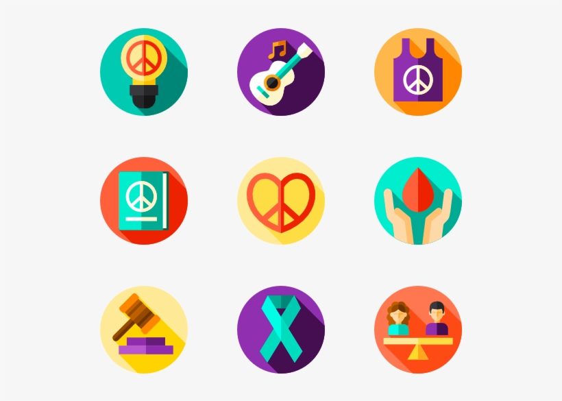 Peace & Human Rights - Flat Icon Png, transparent png