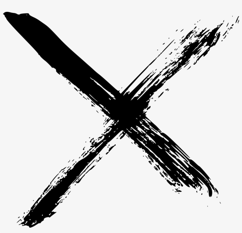 Png File Size - Brush Stroke X Png, transparent png
