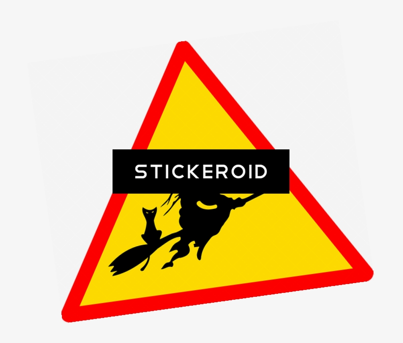 Scarlet Witch - Halloween Warning Sign Png, transparent png