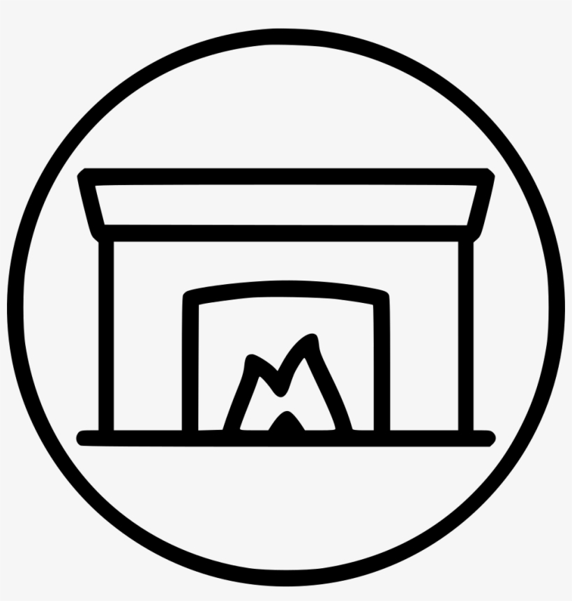 Fireplace - - Line Art, transparent png