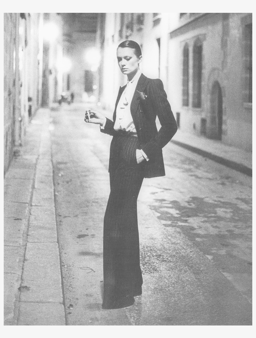 He Propelled Androgyny Into A Revolution - Yves Saint Laurent Female Suit, transparent png