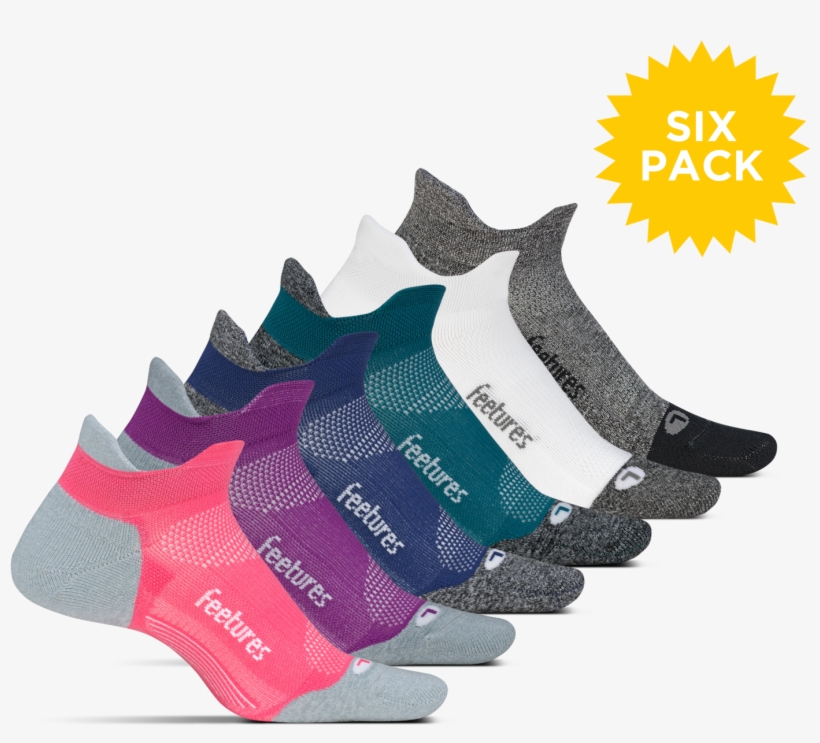 Elite Light Cushion No Show Tab 6 Pack, transparent png