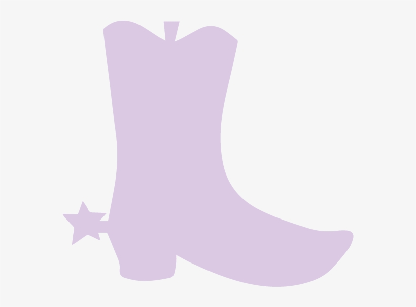 Boot Spur Left Purple Vector 600px - Cowboy Boot, transparent png