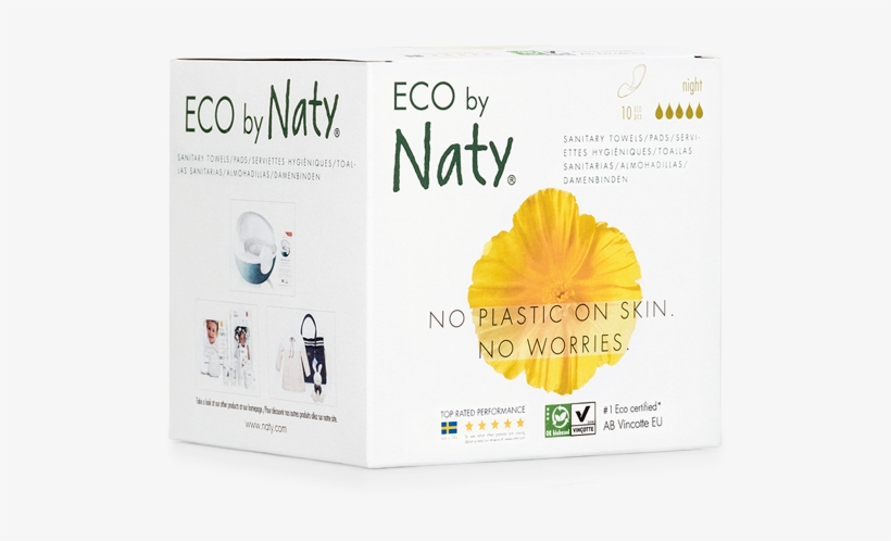 Thin Pads Night - Naty Nature Womencare Sanitary Napkins Super, transparent png