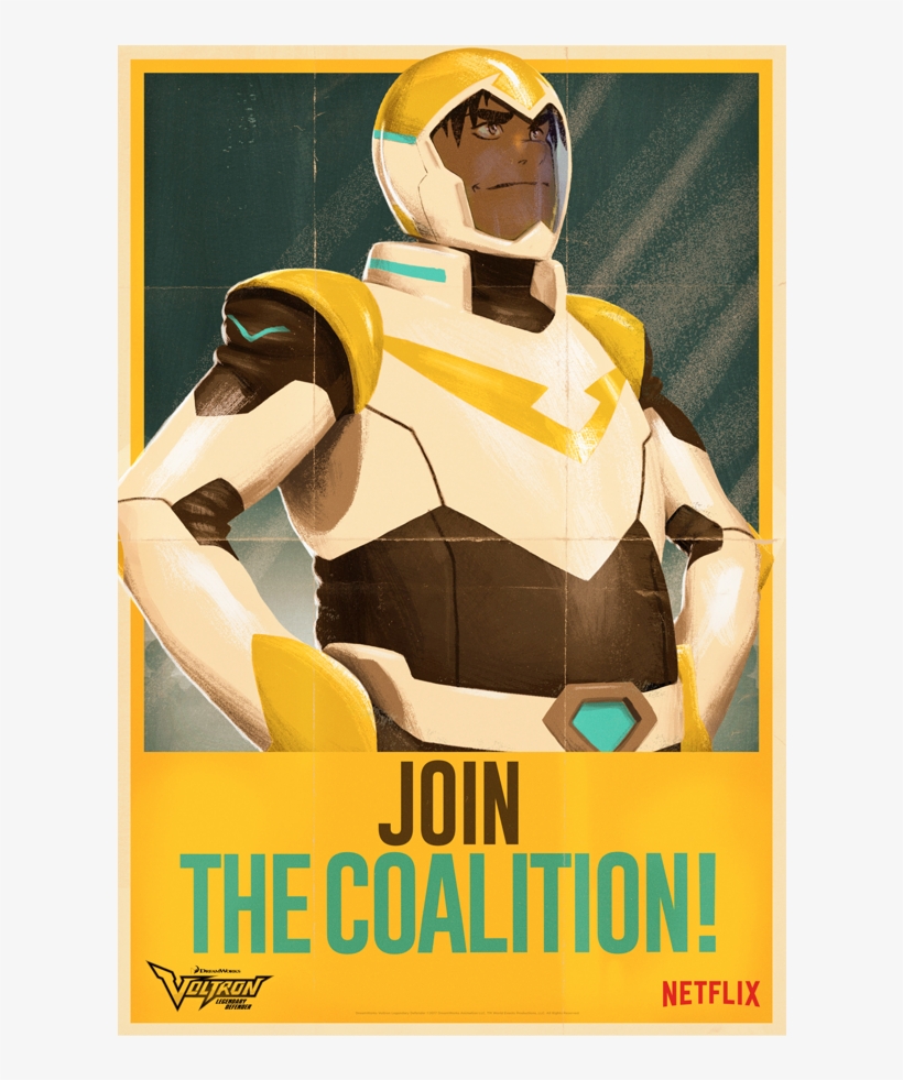 Nycc 17 Exclusive Poster Hunk - Voltron Join The Coalition, transparent png