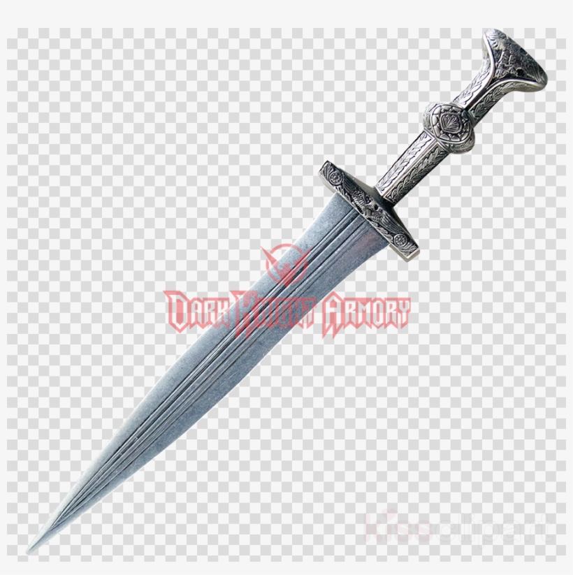 Download King Arthur Medieval Dagger Replica Clipart - Checkerboard Orange By Tinag - Orange Wallpaper Pattern, transparent png