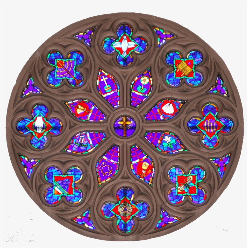 The Rose Window - Stained Glass, transparent png
