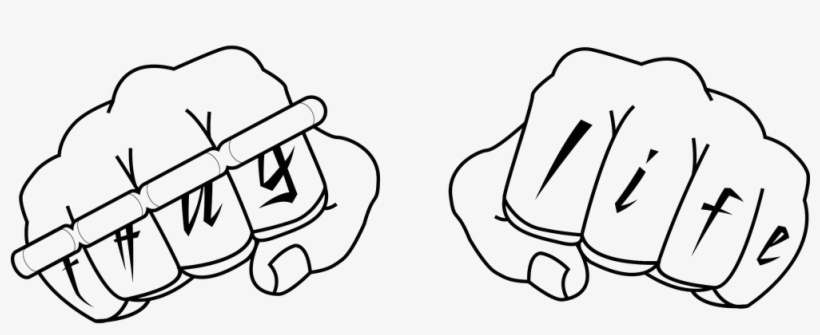 Thug Life Fist Png Transparent Image - Thug Life Fist, transparent png