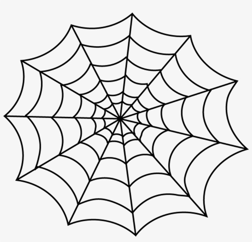 Halloween Spider Web Vector Free Png Free Download - Spider Web Clipart Black And White, transparent png