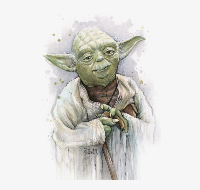 Click And Drag To Re-position The Image, If Desired - Star Wars Yoda Paintings, transparent png