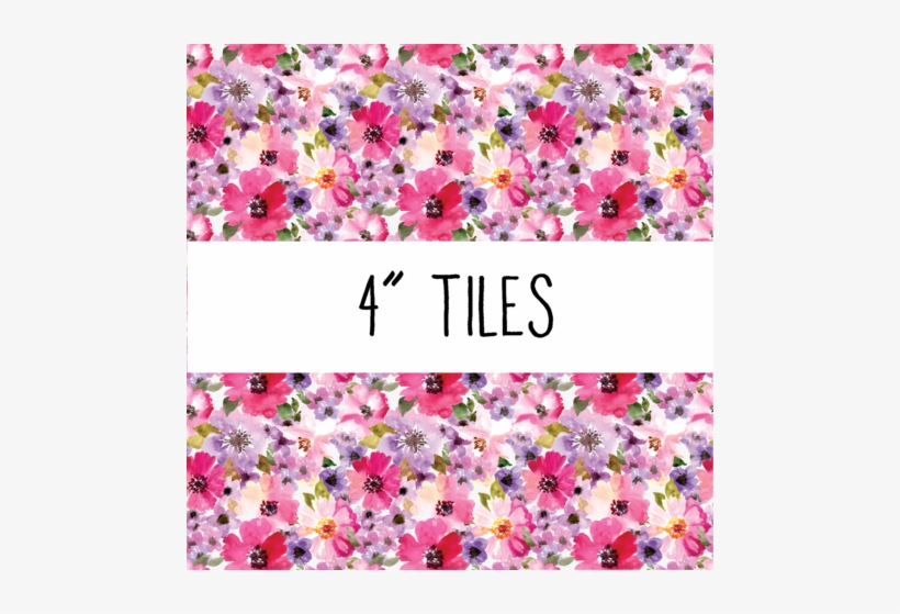 Watercolor Floral Patterned Vinyl - 2017 Bold Blossoms Do It All Wall Calendar - Book, transparent png