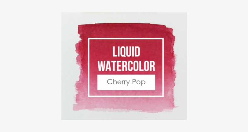 Liquid Watercolor - Cherry Pop - Watercolor Painting, transparent png