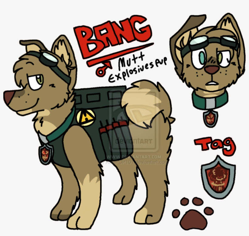 Bang Ref - Made Up Paw Patrol Characters, transparent png