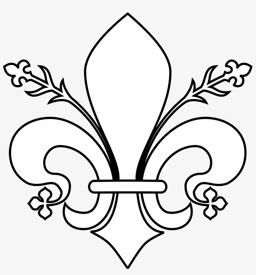 Open - Fleur De Lis White Png, transparent png