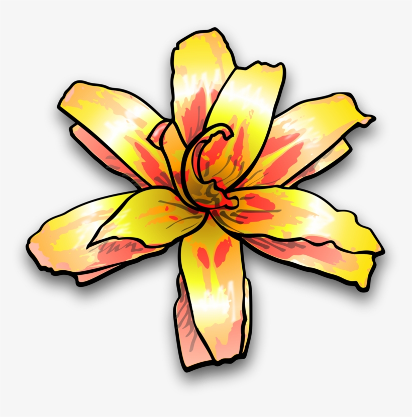 Yellow Flower Blue Watercolor Painting Petal - Yellow Flower Clip Art, transparent png