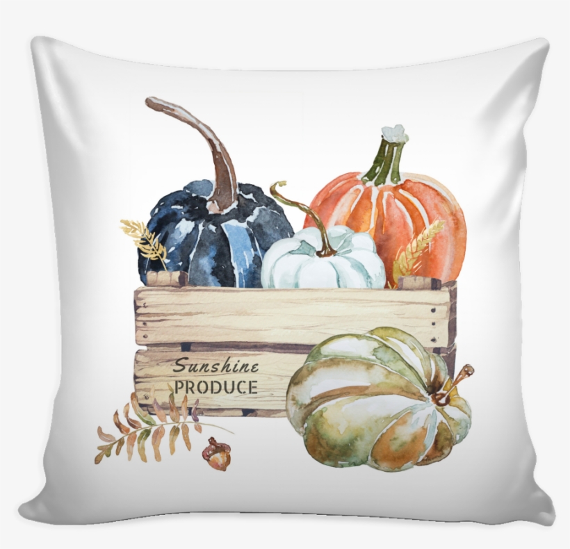 Fall Watercolor Pumpkin Throw Pillow Cover Watercolor - Love Quotes Pillow, transparent png