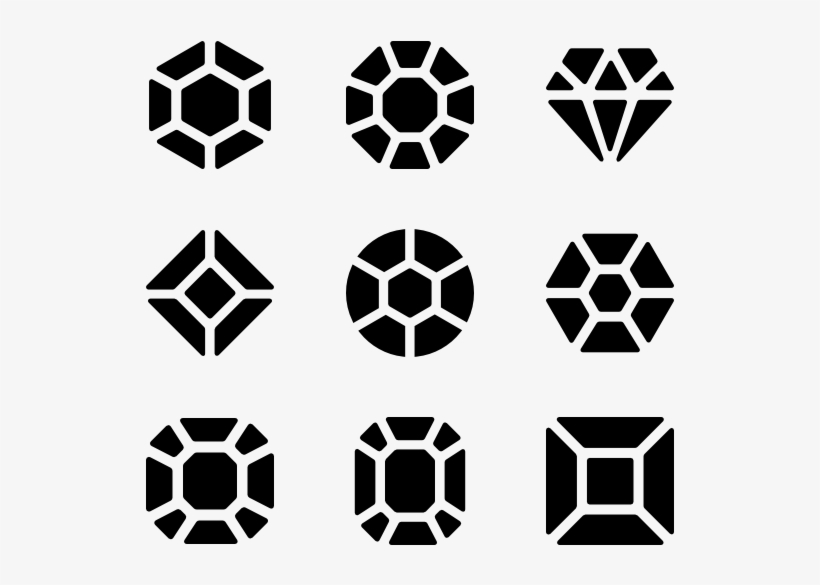 Diamonds - Diamond Top View Vector, transparent png