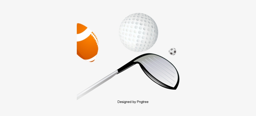 Cartoon Sports Fitness Equipment - Speed Golf, transparent png