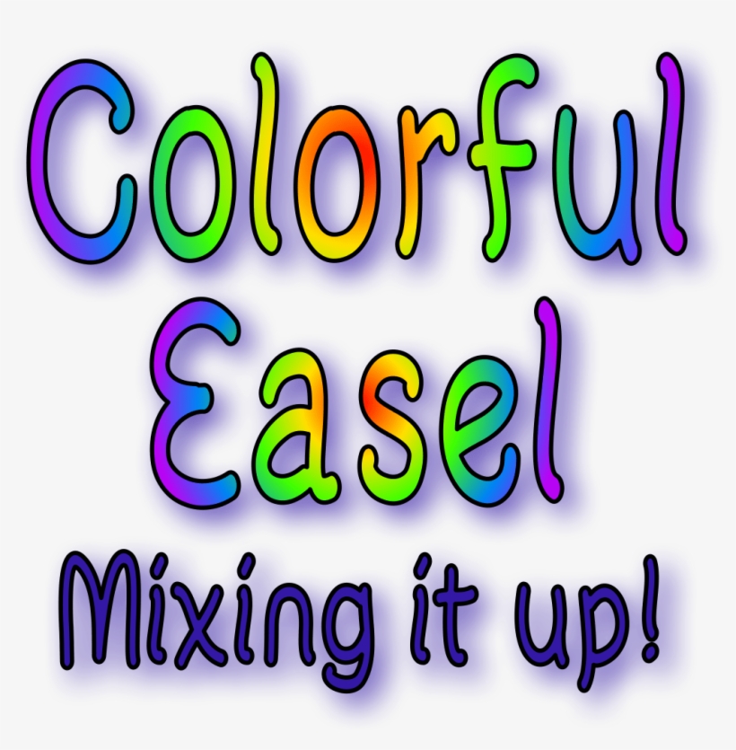 Colorful Easel Oil Paintings And Watercolors By Anawanitia - Graphic Design, transparent png