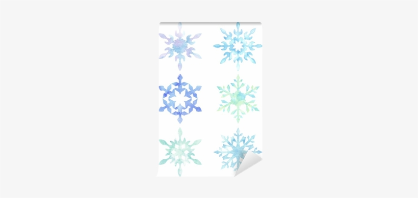 Set Of Snowflakes Isolated On White Background - Motif, transparent png