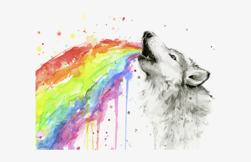Click And Drag To Re-position The Image, If Desired - Rainbow Watercolor, transparent png