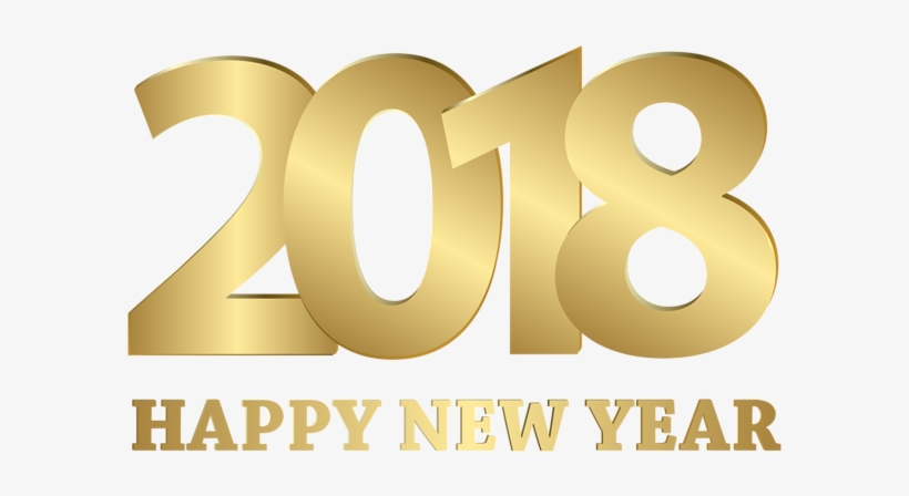 2018 Transparent Happy New Year - Happy New Year 2018 Transparent, transparent png