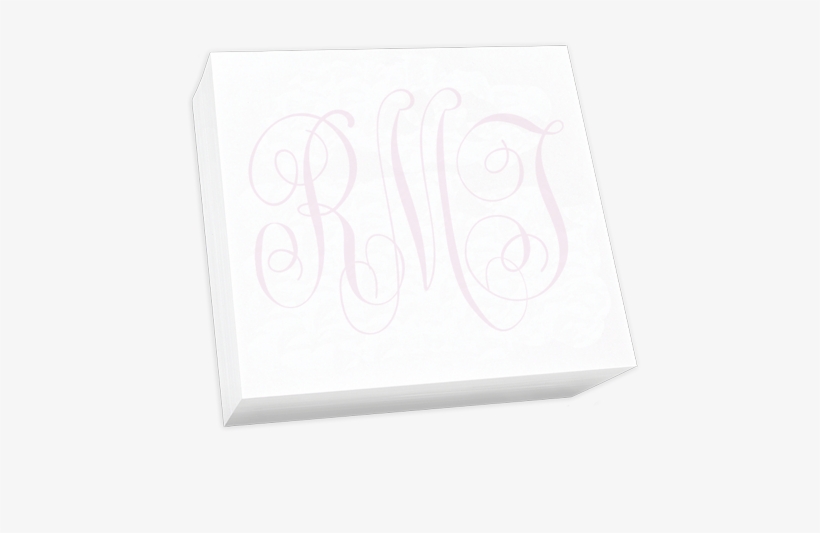 Embossed Graphics Watercolor Monogram Desk Slab - Construction Paper, transparent png