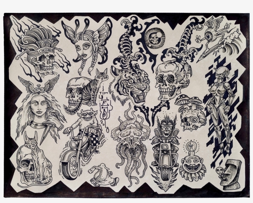 Tim Lehi Tattoo Flash, transparent png