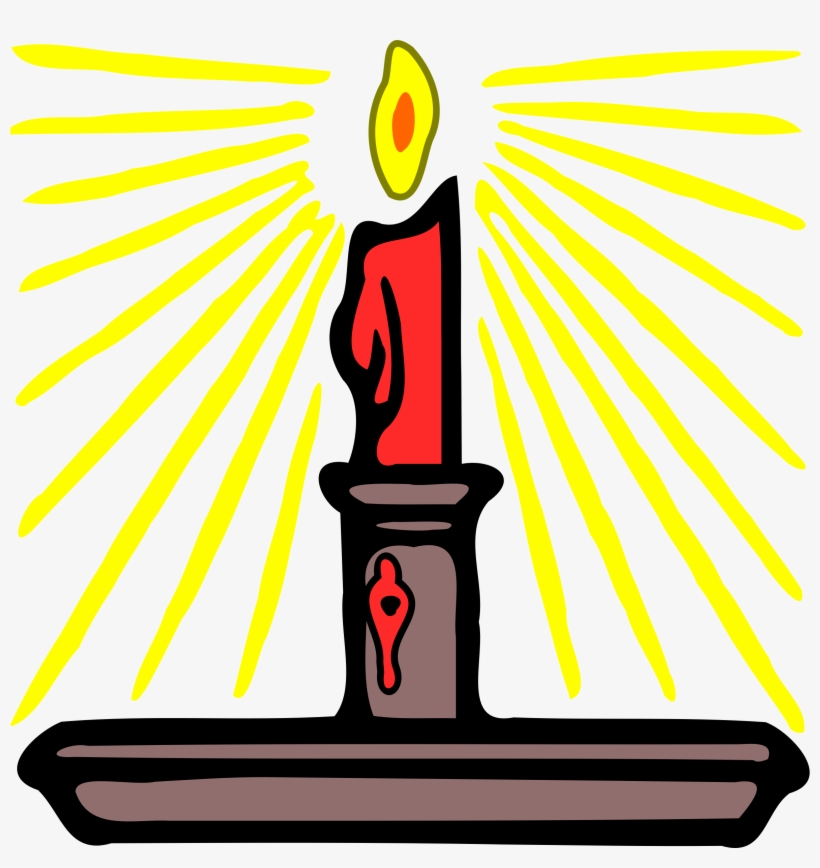 Big Image - Bright Candle Clipart, transparent png