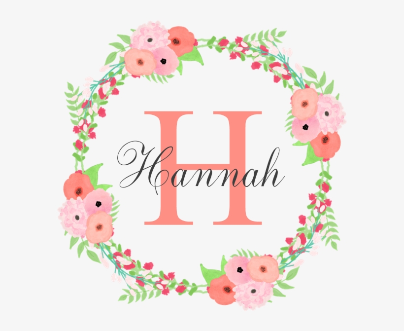 Watercolor Floral Wreath Monogram Dog Bed By So Chic - Watercolor Floral Wreath Monogram Shower Curtain, transparent png