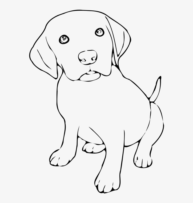 Dog Clipart Black And White Png, transparent png