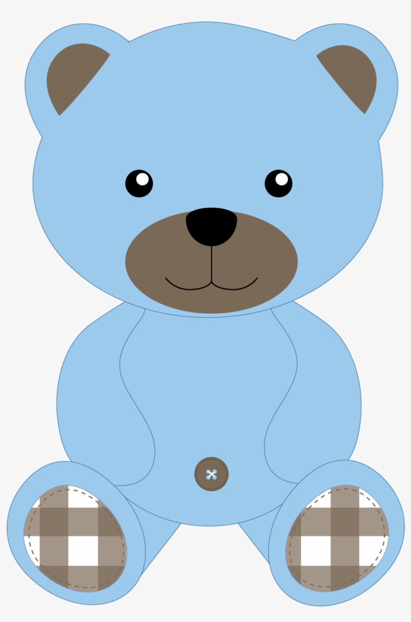 Clipart Bear Boy - Blue Teddy Bear Clip Art, transparent png