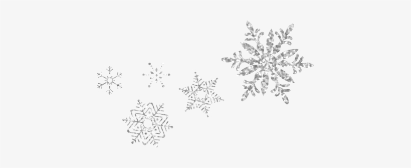 Save The Date - Silver Glitter Snowflakes Png, transparent png