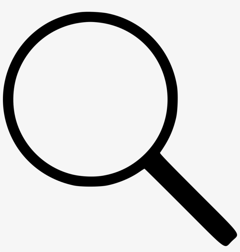 Search Find Magnifying Glass Zoom Comments - Simple Magnifying Glass Icon, transparent png