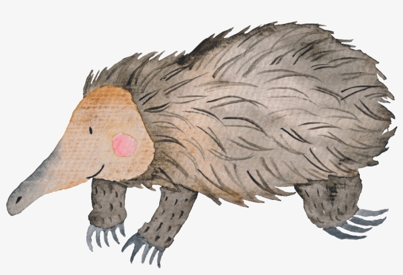 This Graphics Is Hand Painted Watercolor Cartoon Transparent - Illustration, transparent png