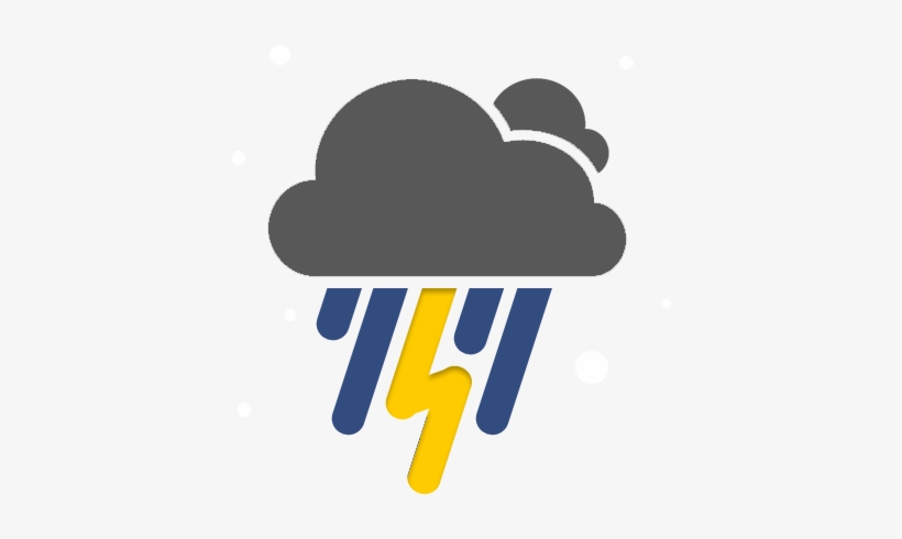 Thunderstorms Snow Icon Png - Android Weather Icon Png, transparent png