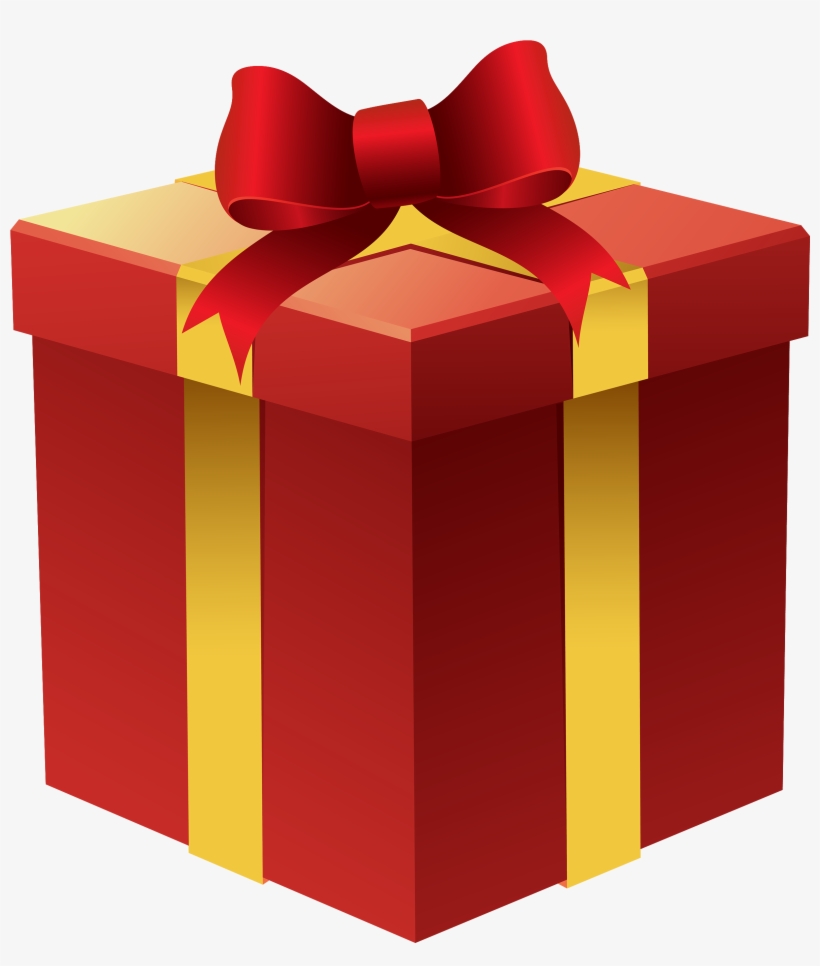 Gift Box In Red Png Clipart - Gift Box Clipart Png, transparent png