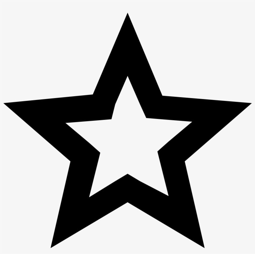 Star Logo Black And White, transparent png