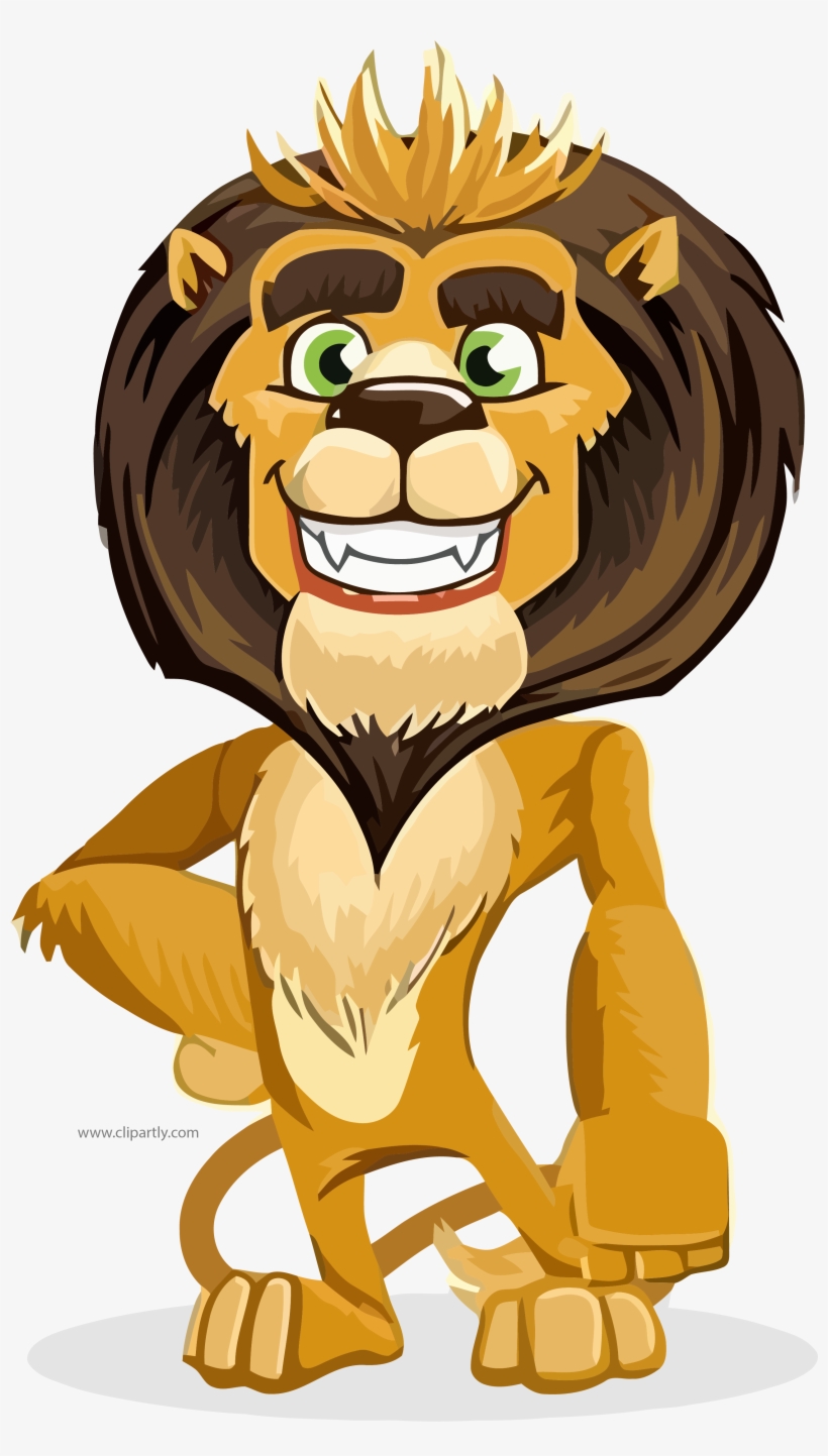 King Lion Cartoon Best Clipart Png - Cartoon Characters, transparent png