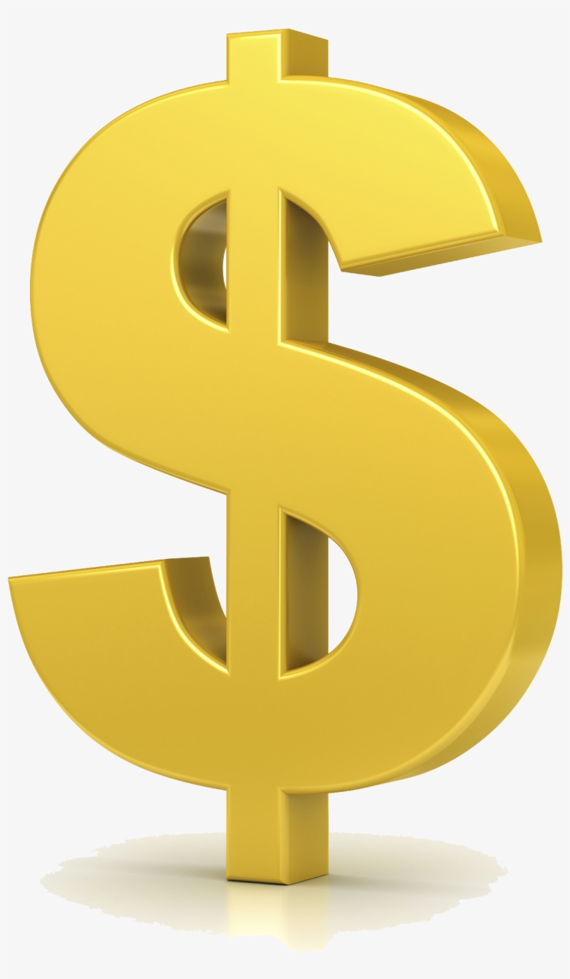 Gold Dollar Png Clipart - Dollar Sign Gold Png, transparent png