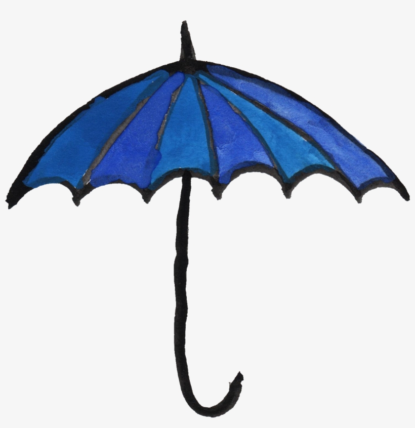 Clipart Umbrella Watercolor - Watercolor Umbrella Clipart, transparent png