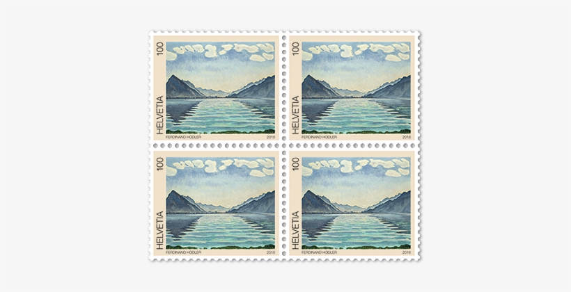 Ferdinand Hodler - Lake Thun, Symmetric Reflection, transparent png