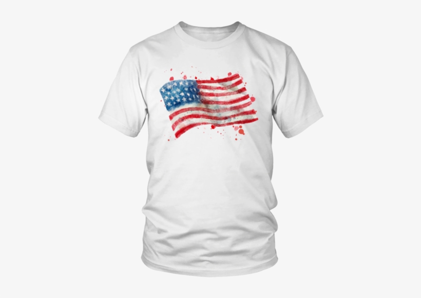 Unisex Tee "usa Watercolor" - Great Grandma Shirts, transparent png