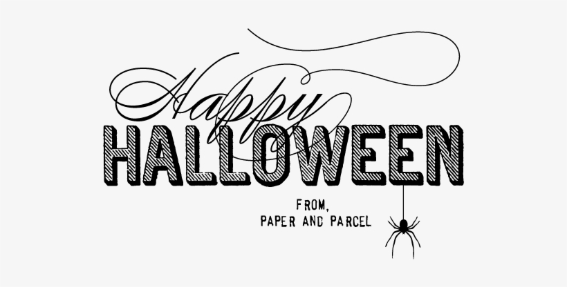 No Comments - - Happy Halloween Label, transparent png