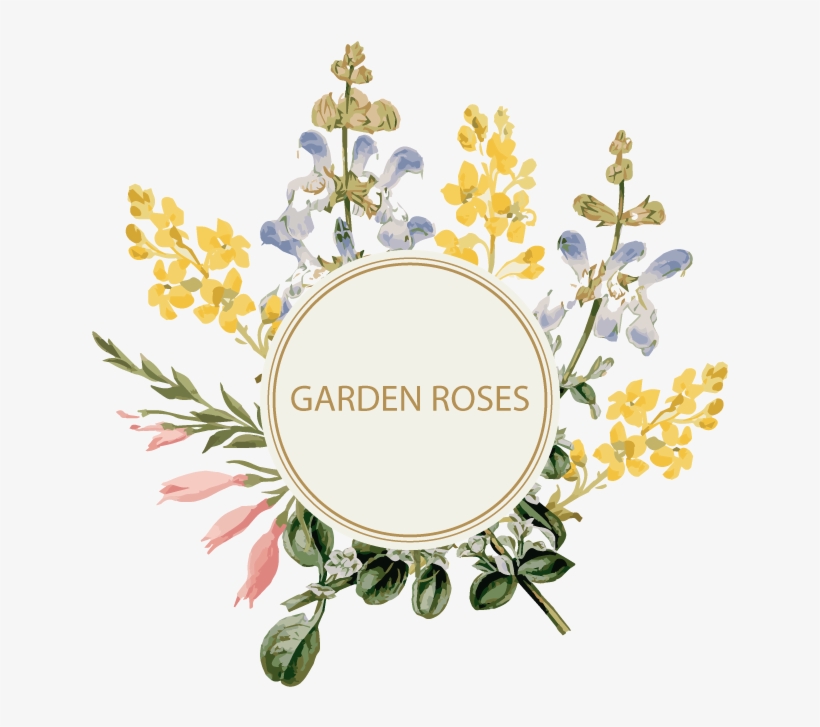 Wedding Invitation Flower Watercolor Painting Banner - Border Flower Hd, transparent png