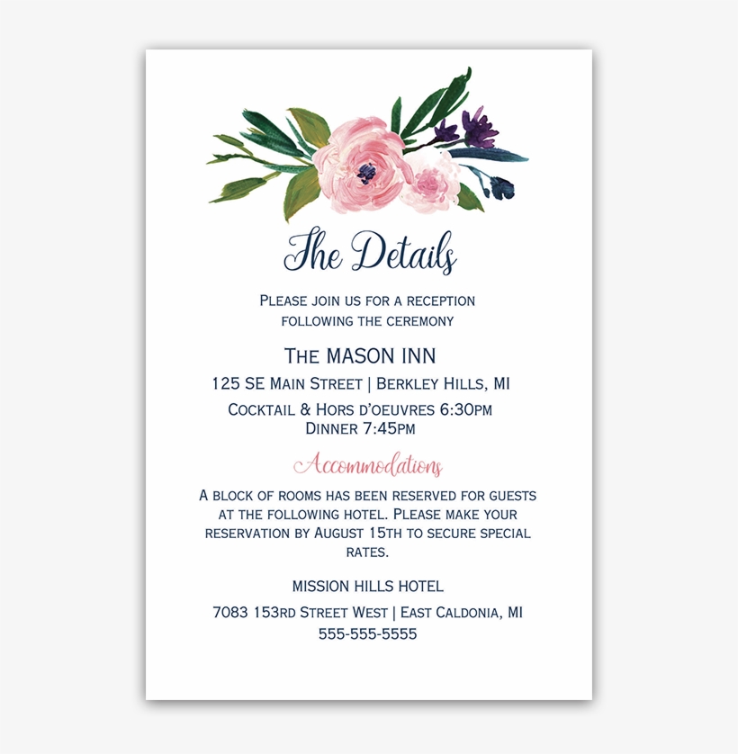 Wedding Details Png Cards, transparent png