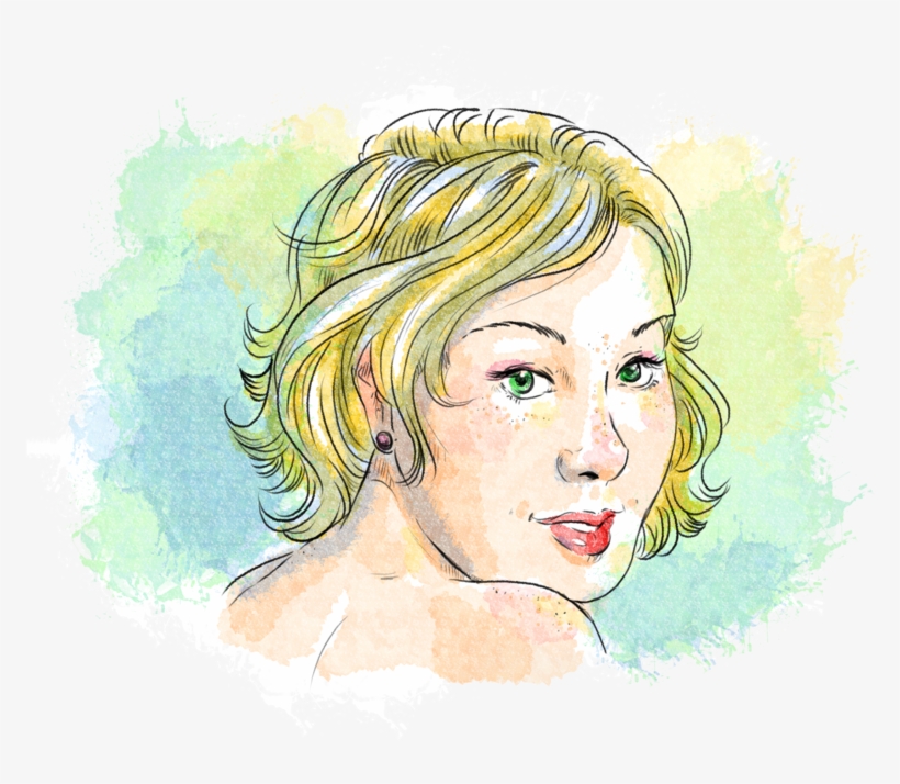 Vintage Girl Png - Illustration, transparent png